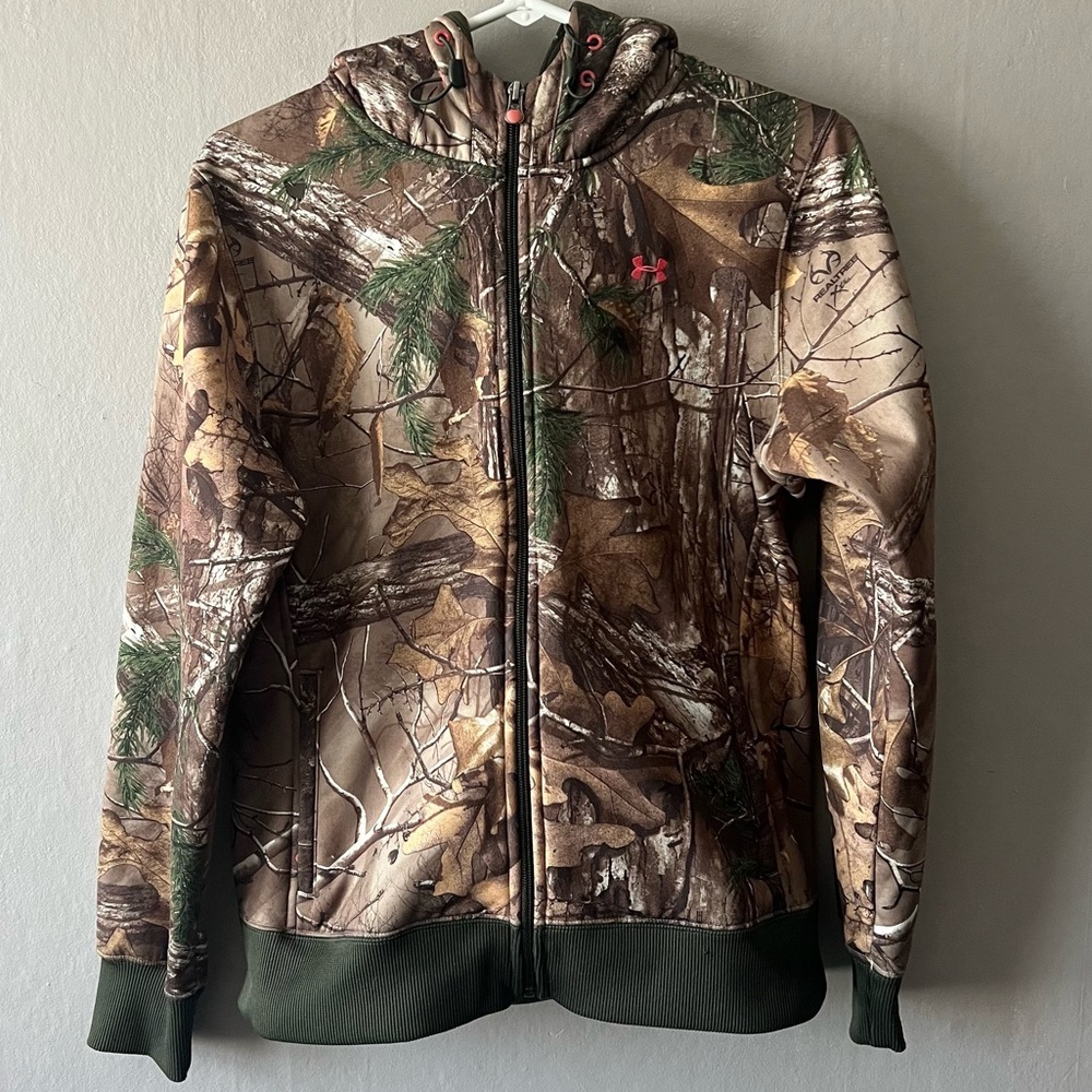 Under Armour Camouflage Hoodie with Green Accents